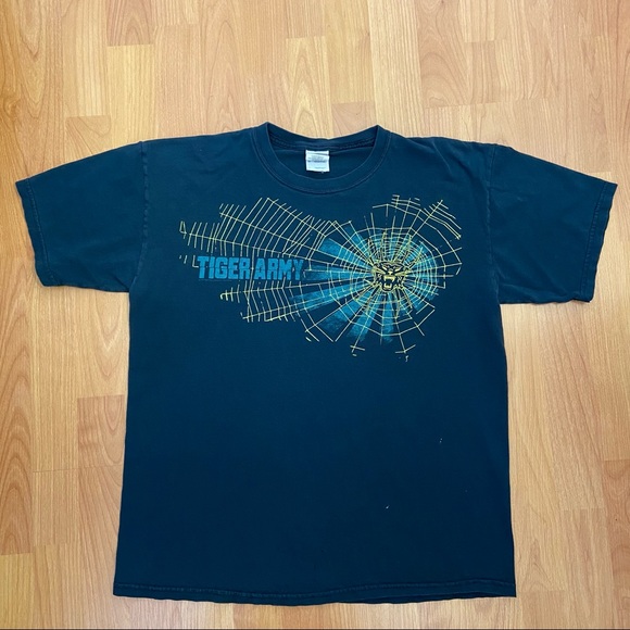 Tiger Army Men’s Tiger Spider Spell Out T-Shirt Large - Picture 2 of 10